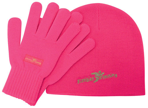 Precision Training Beanie And Glove Set Fluo Pink