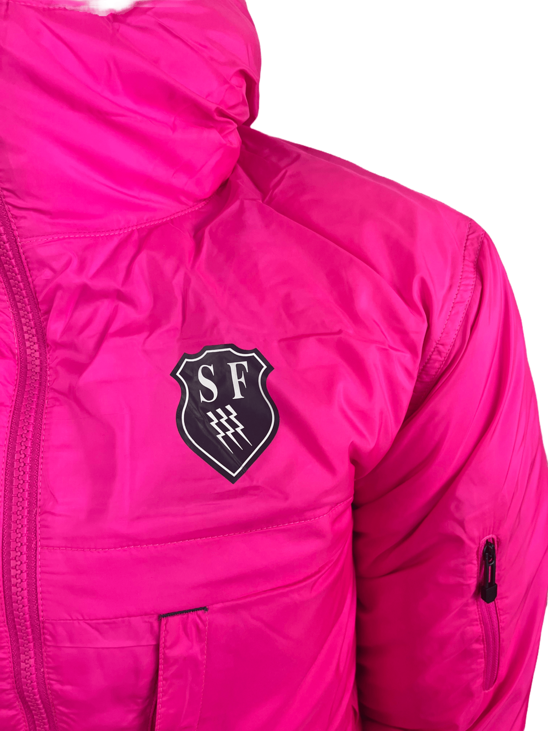 ASICS Stade Francais Stadium Jacket Pink 