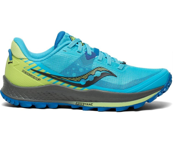Saucony Peregrine 11 Womens Trainers - Royal/Limelight