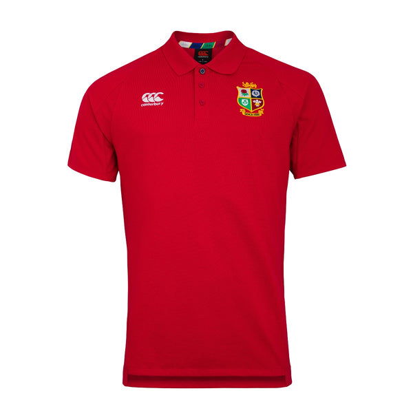 British & Irish Lions 2021 Pique Mens Polo - Red