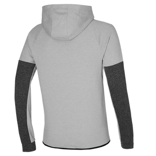 Mizuno Mens RB Sweat Hoodie - Grey / Black 