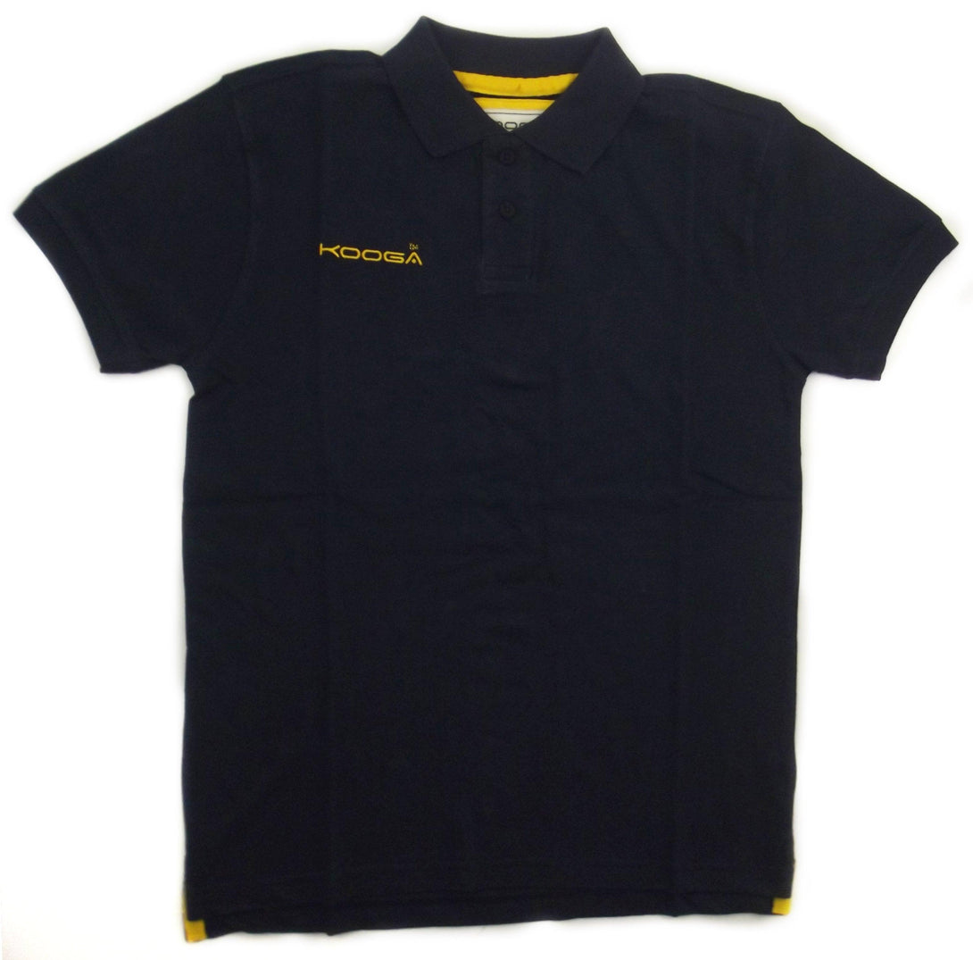 Rugby Heaven Kooga Mens Navy/Yellow Pique Polo - www.rugby-heaven.co.uk