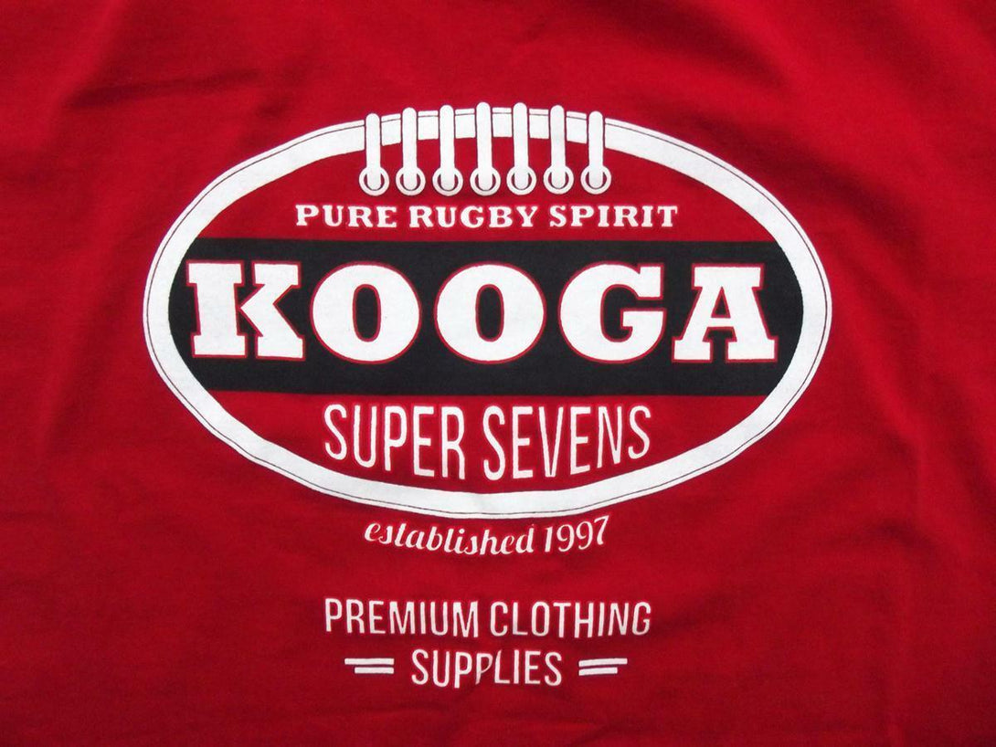Rugby Heaven Kooga "Premium" Adults Bright Red T-Shirt - www.rugby-heaven.co.uk