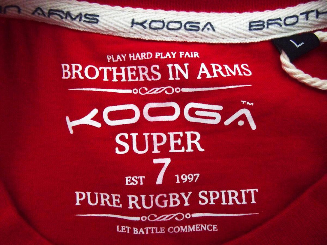 Rugby Heaven Kooga "Premium" Adults Bright Red T-Shirt - www.rugby-heaven.co.uk