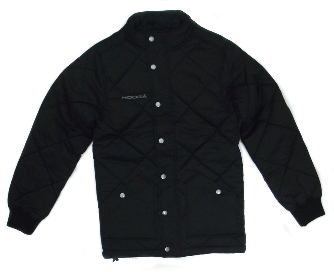 Rugby Heaven Kooga Quilted Adults Black Jacket - www.rugby-heaven.co.uk