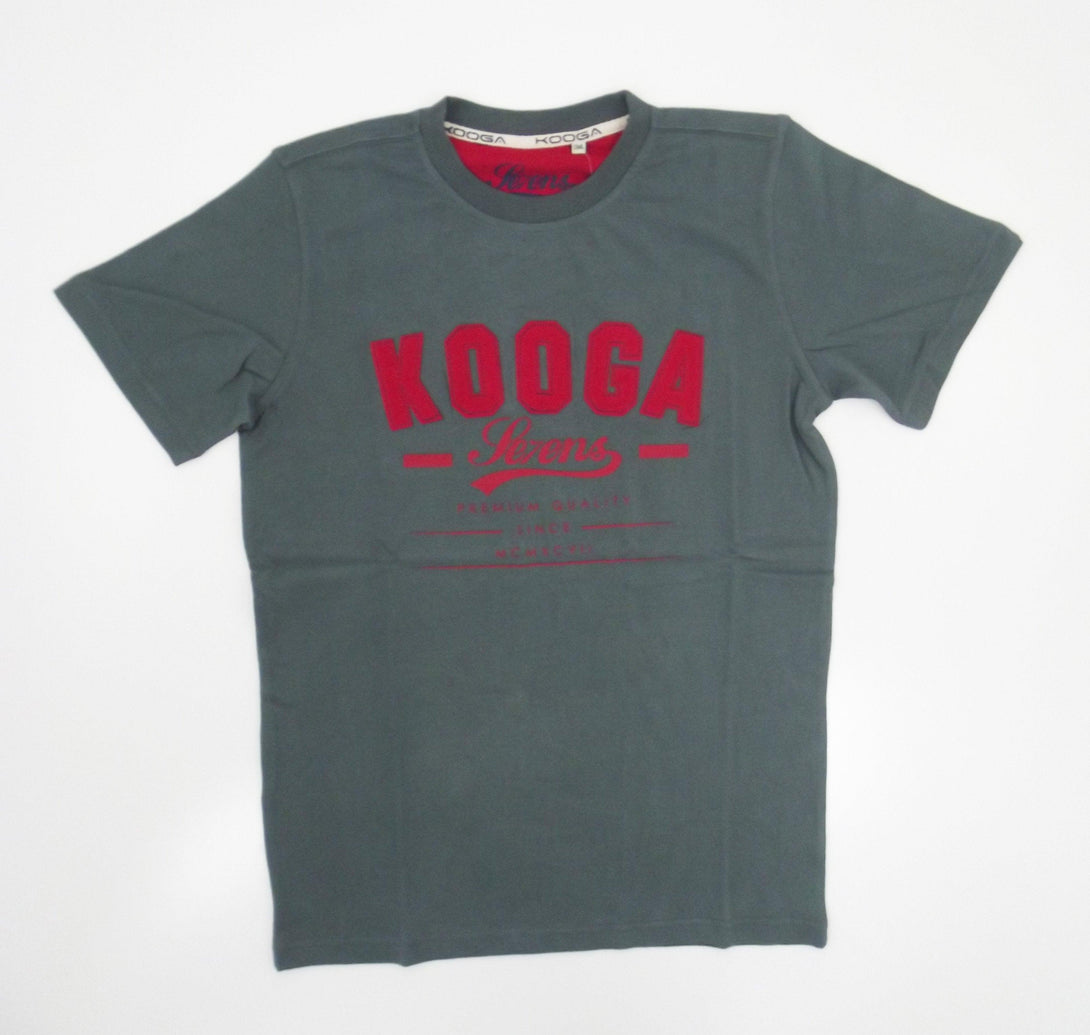 Rugby Heaven Kooga Se7ens Adults SS14 Charcoal/Red T-Shirt - www.rugby-heaven.co.uk