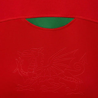 Macron Wales WRU Mens Home Cotton L/S Rugby Shirt