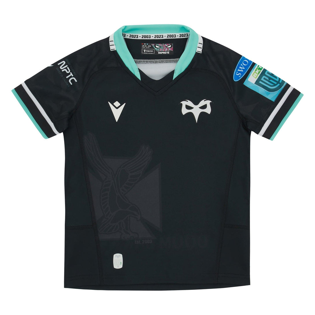 Rugby Heaven Macron Ospreys 23/24 Infant Home Rugby Shirt - www.rugby-heaven.co.uk