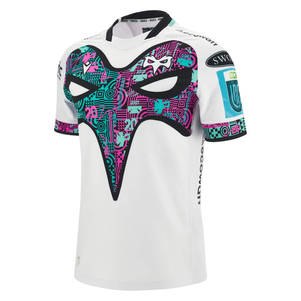 Rugby Heaven Macron Ospreys Mens Away Rugby Shirt Slim Fit - www.rugby-heaven.co.uk