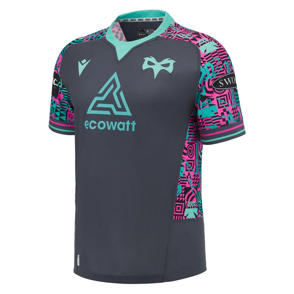 Rugby Heaven Macron Ospreys Mens Euro Rugby Shirt - www.rugby-heaven.co.uk