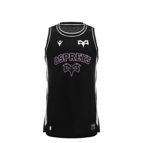 Rugby Heaven Macron Ospreys Rugby Kids Training Basketball Vest - www.rugby-heaven.co.uk
