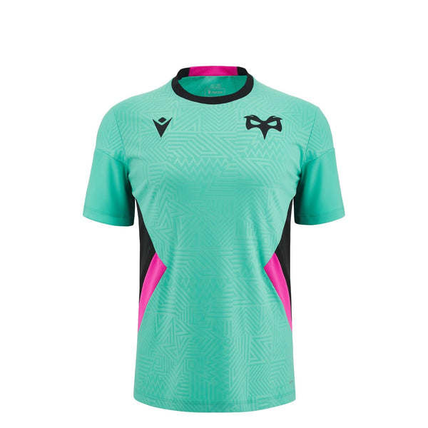 Rugby Heaven Macron Ospreys Rugby Kids Training Poly T Shirt - www.rugby-heaven.co.uk
