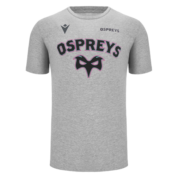 Macron Ospreys Rugby Mens Leisure Cotton T Shirt 