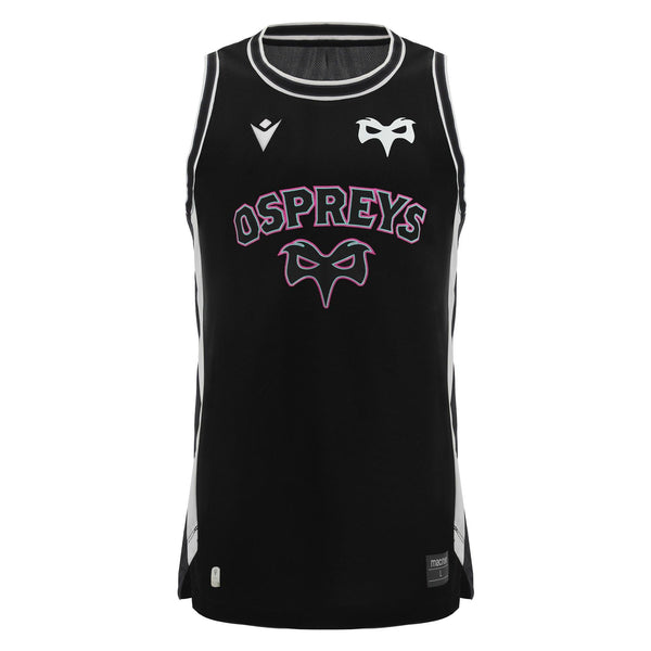 Rugby Heaven Macron Ospreys Rugby Mens Training Basketball Vest - www.rugby-heaven.co.uk