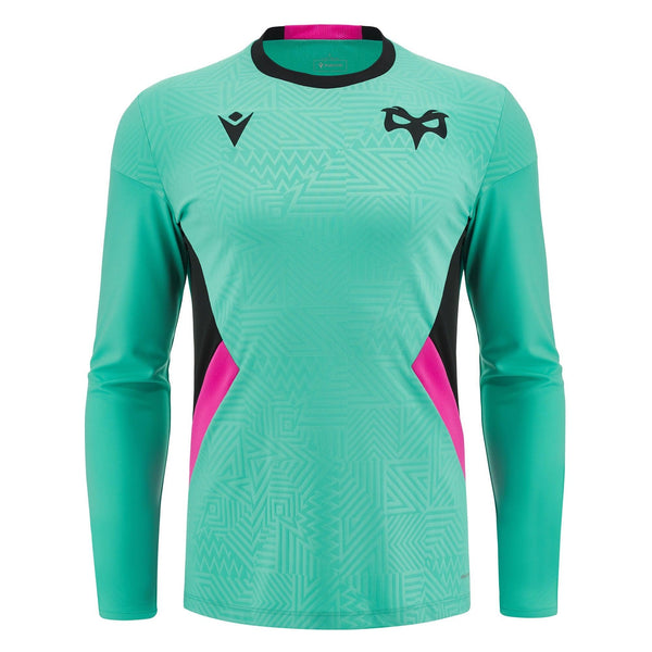 Rugby Heaven Macron Ospreys Rugby Mens Training Poly Long Sleeve T Shirt - www.rugby-heaven.co.uk