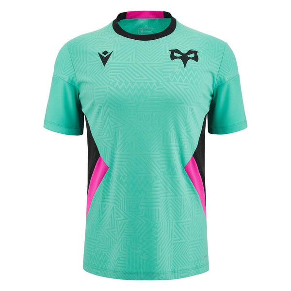 Rugby Heaven Macron Ospreys Rugby Mens Training Poly T Shirt - www.rugby-heaven.co.uk