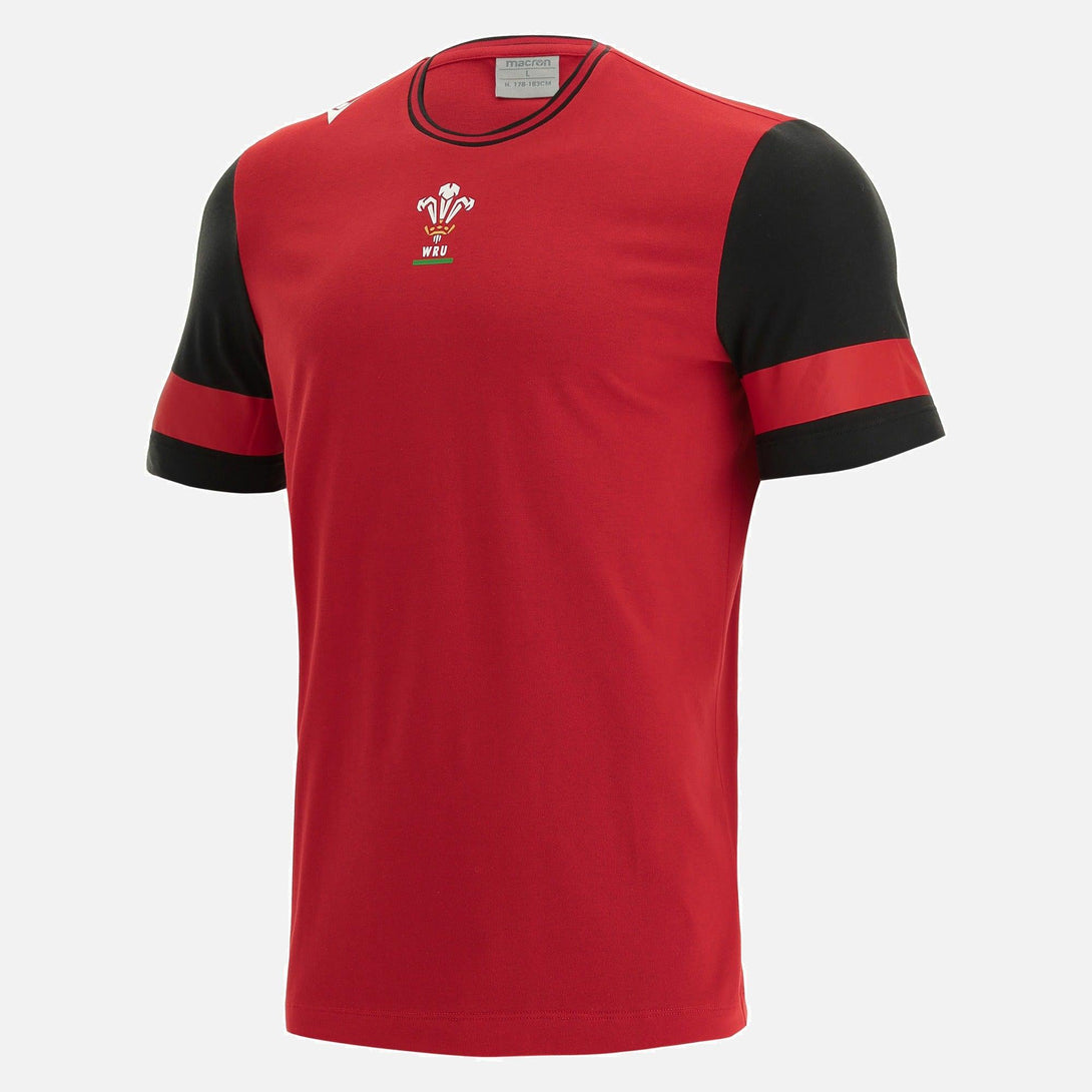 Rugby Heaven Macron Wales Adults Travel Leisure T-Shirt - www.rugby-heaven.co.uk