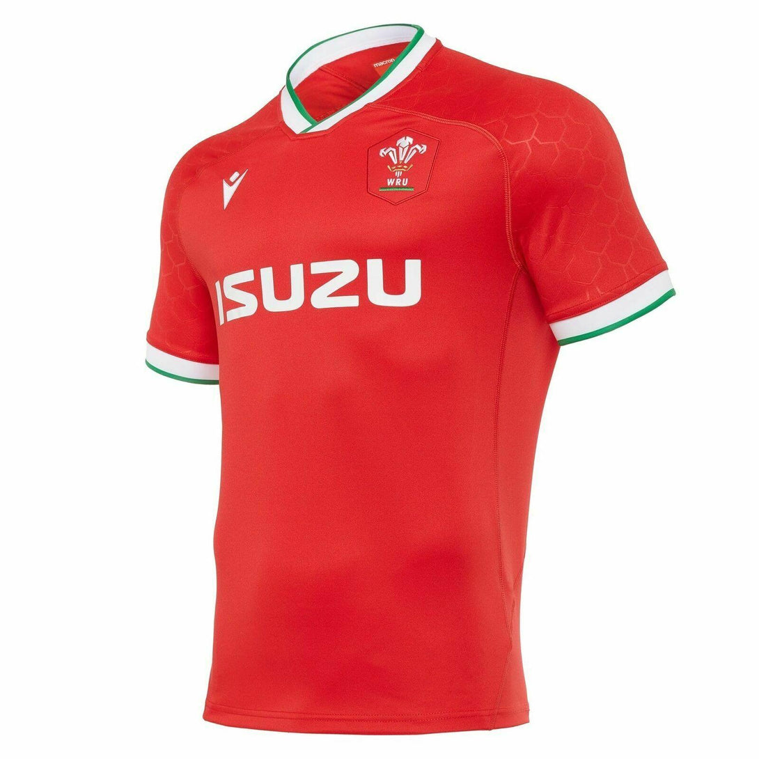 Rugby Heaven Macron Wales Home Rugby Shirt Adults - www.rugby-heaven.co.uk