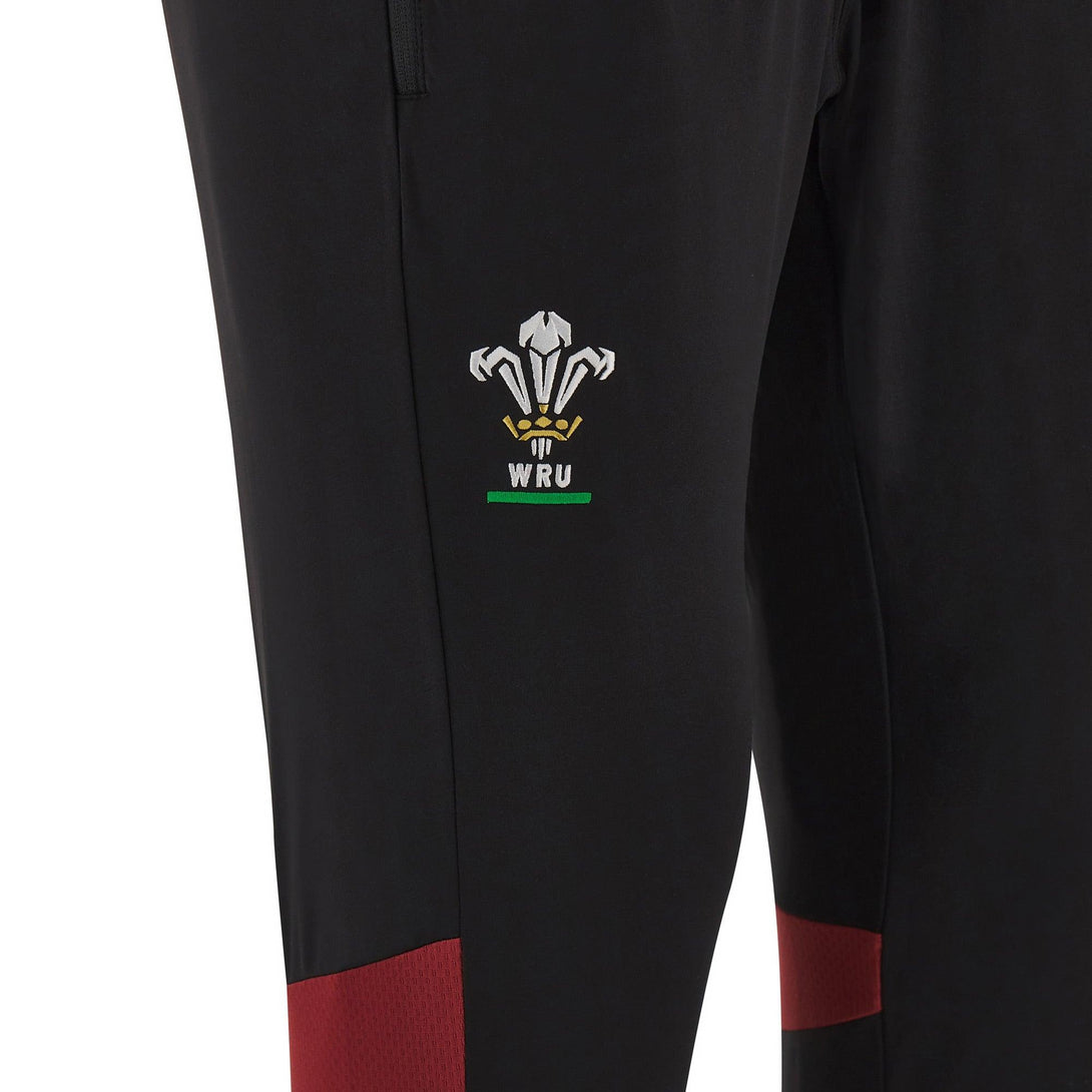 Macron Wales Rugby WRU 2024 Kids Training Fitted Pants