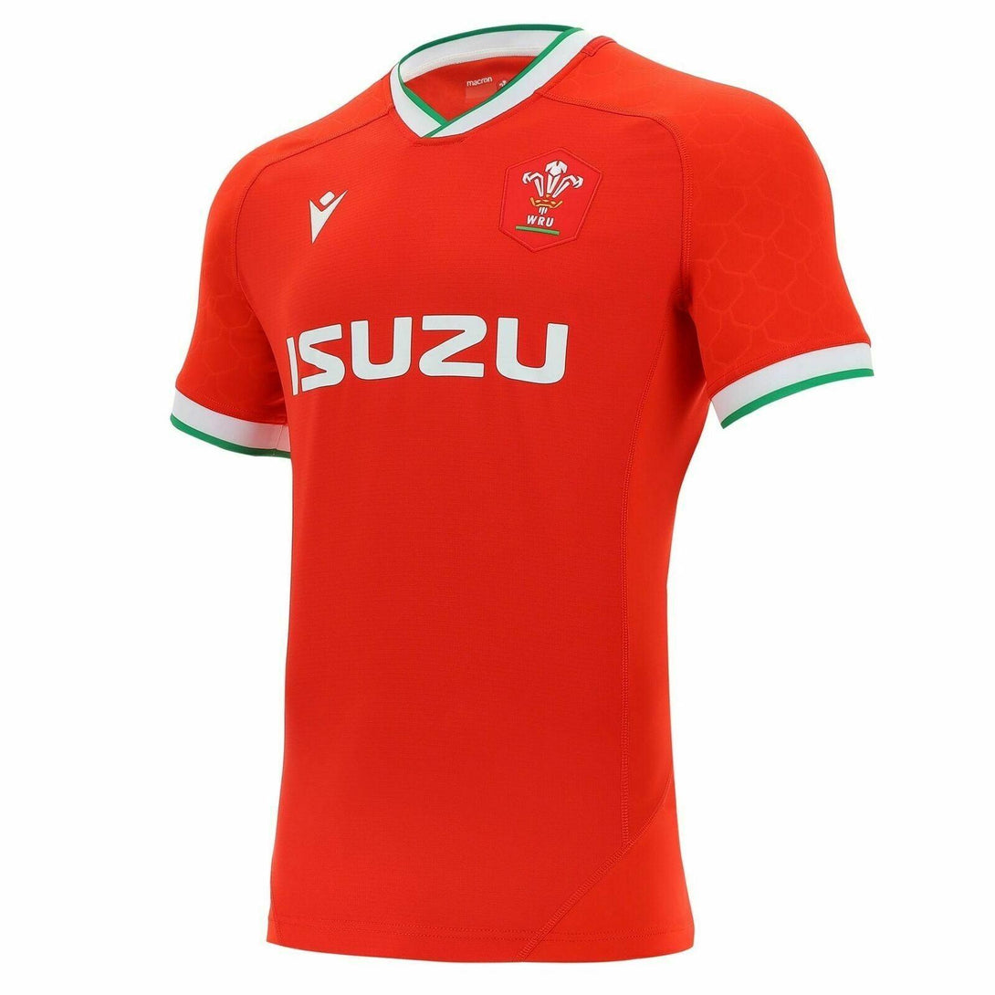 Rugby Heaven Macron Wales WRU Mens Home Authentic Pro Rugby Shirt - www.rugby-heaven.co.uk