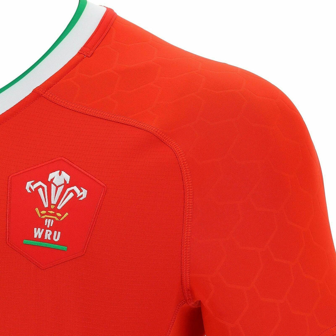Rugby Heaven Macron Wales WRU Mens Home Authentic Pro Rugby Shirt - www.rugby-heaven.co.uk