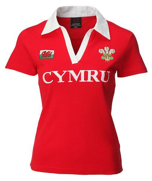 Rugby Heaven Manav Ladies S/S Rugby Shirt Red - www.rugby-heaven.co.uk
