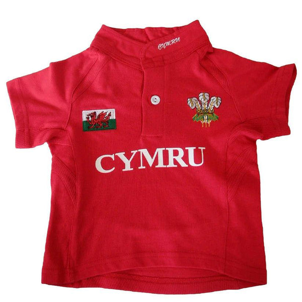 Rugby Heaven Manav Wales Cymru Kids Rugby Shirt - www.rugby-heaven.co.uk