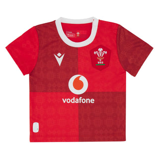 Macron Wales WRU 2025/26 Baby Home Rugby Shirt