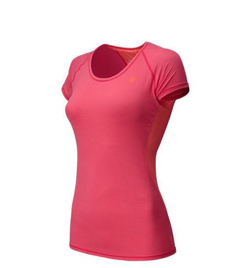 Rugby Heaven New Balance Ultra Short Sleeve Pink Womens T-Shirt Ss15 - www.rugby-heaven.co.uk