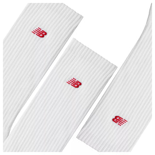 New Balance Unisex Patch Logo Crew Socks 3 Pack