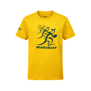 ASICS Australia Wallabies Kids Fan T-Shirt