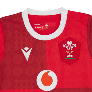Macron Wales WRU 2025/26 Baby Home Rugby Shirt