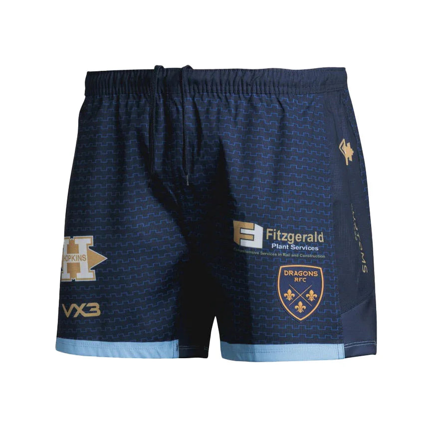 VX3 Dragons RFC 2025/26 Mens Away Rugby Shorts – Rugby Heaven