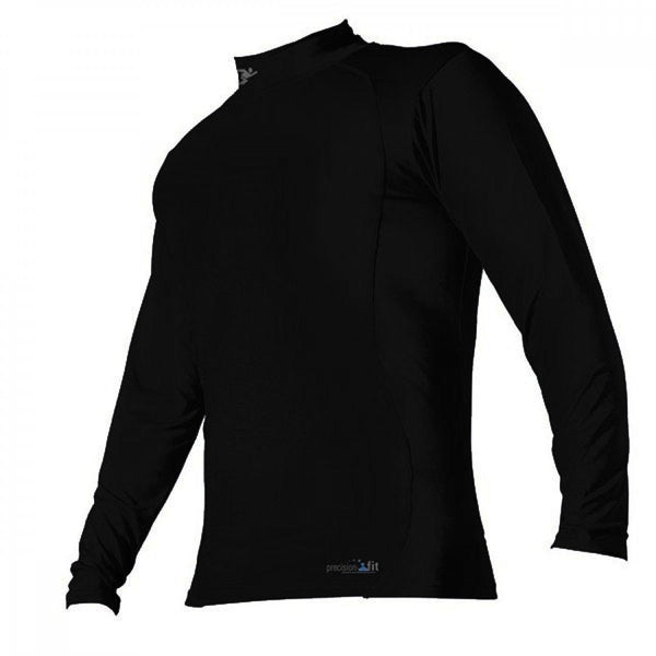 Rugby Heaven Precision Training Turtle Neck L/S Kids Black Baselayer Top - www.rugby-heaven.co.uk