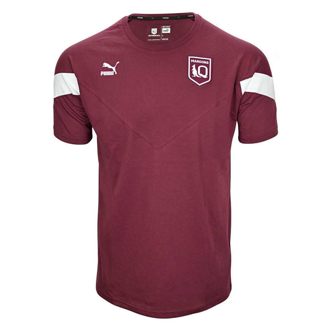 Puma Queensland Maroons NRL Mens Iconic Rugby Tee 