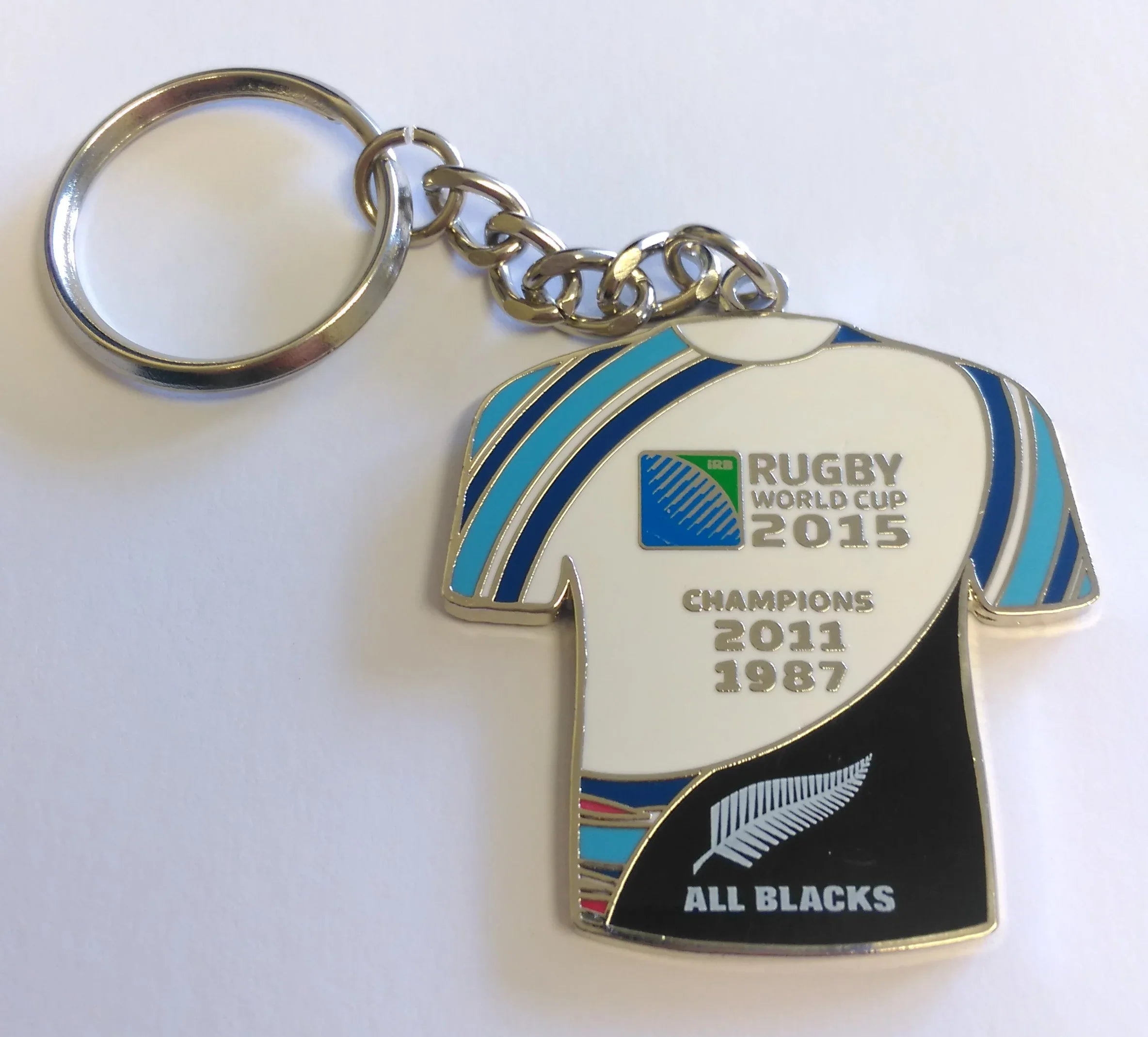 Rwc 2015 All Blacks Dual Logo Keyring – Rugby Heaven