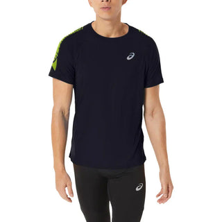ASICS Mens Stripe Short Sleeve Performance T-Shirt