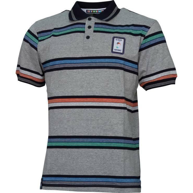 Rugby Heaven Rbs 6 Nations Stripe Rugby Shirt Polo - www.rugby-heaven.co.uk