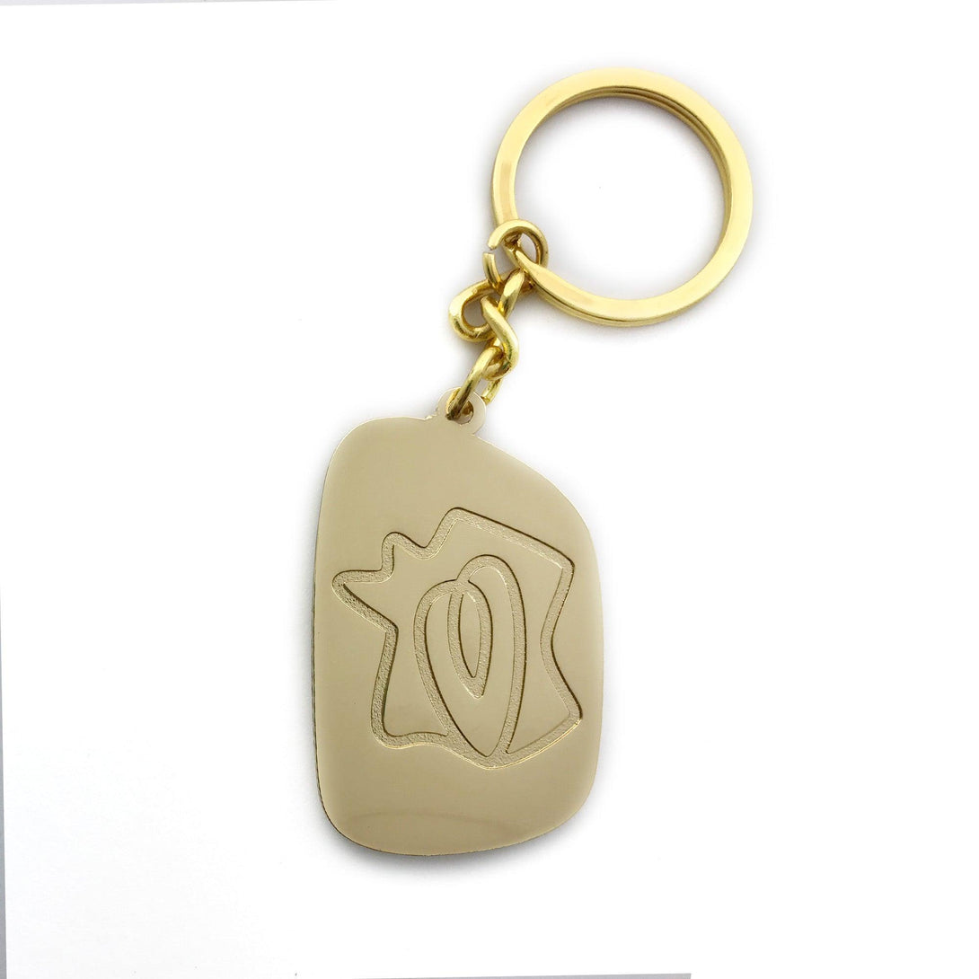 Rugby Heaven Rugby World Cup 2023 Gold Logo Keyring - www.rugby-heaven.co.uk