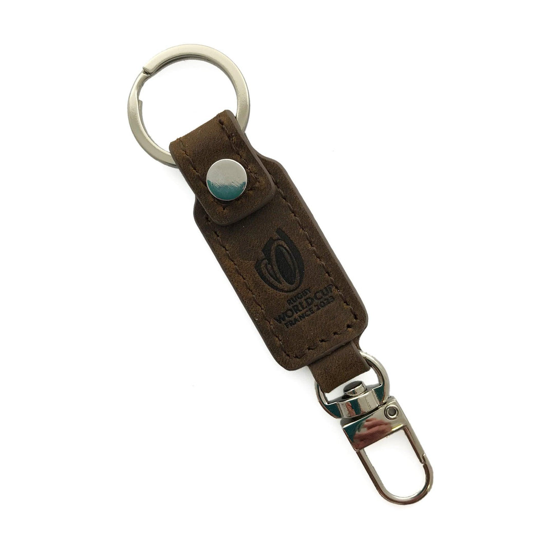 Rugby Heaven Rugby World Cup 2023 Leather Keyring - www.rugby-heaven.co.uk
