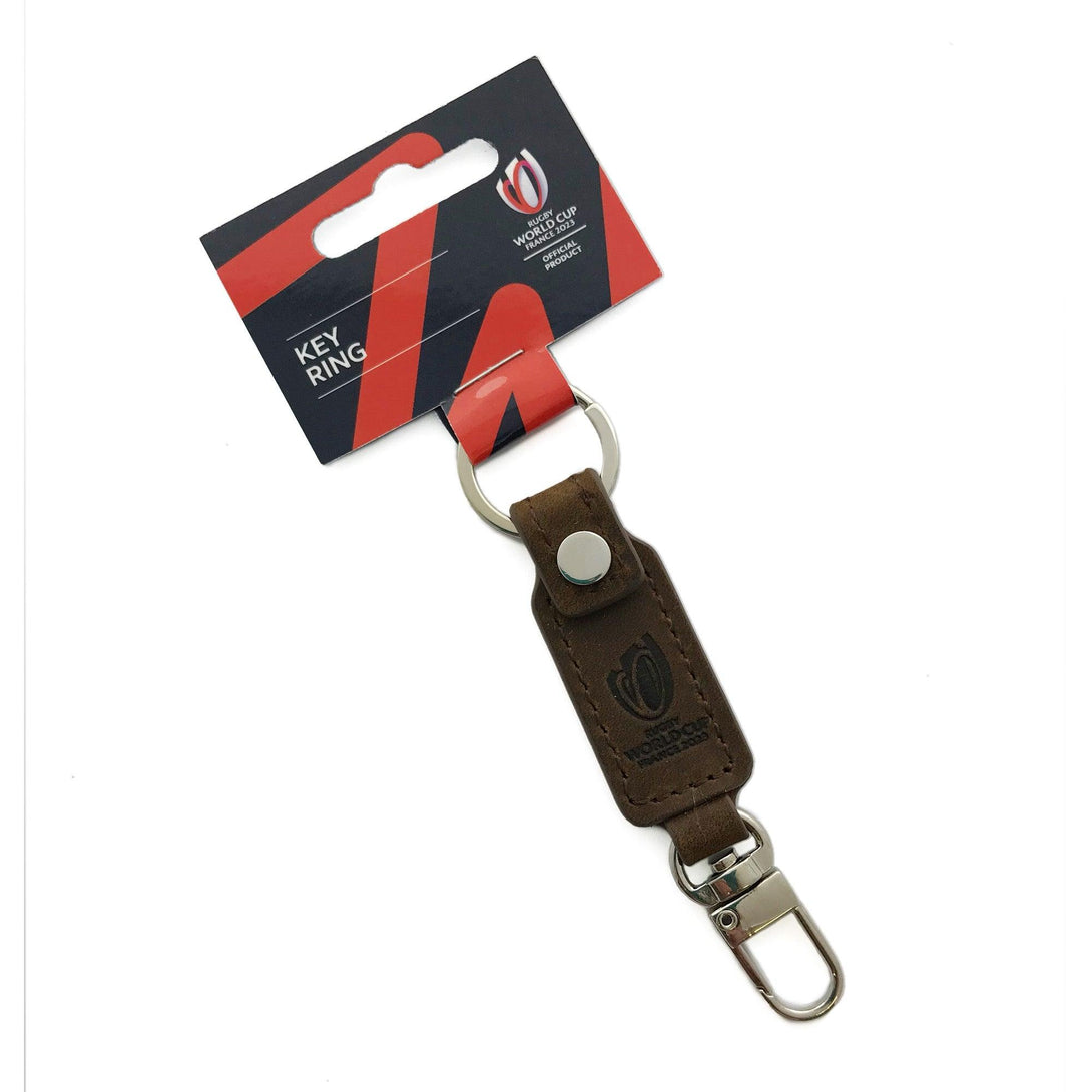 Rugby Heaven Rugby World Cup 2023 Leather Keyring - www.rugby-heaven.co.uk