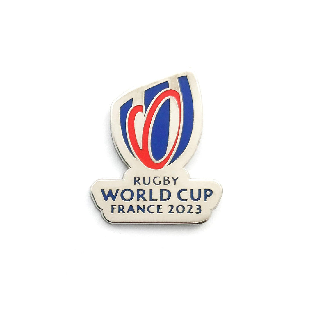 Rugby Heaven Rugby World Cup 2023 Silver Logo Pin - www.rugby-heaven.co.uk