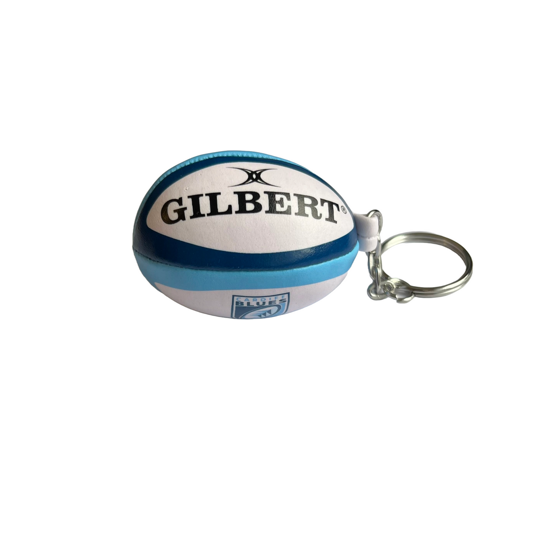 Gilbert Cardiff Blues Rugby Ball Keyring