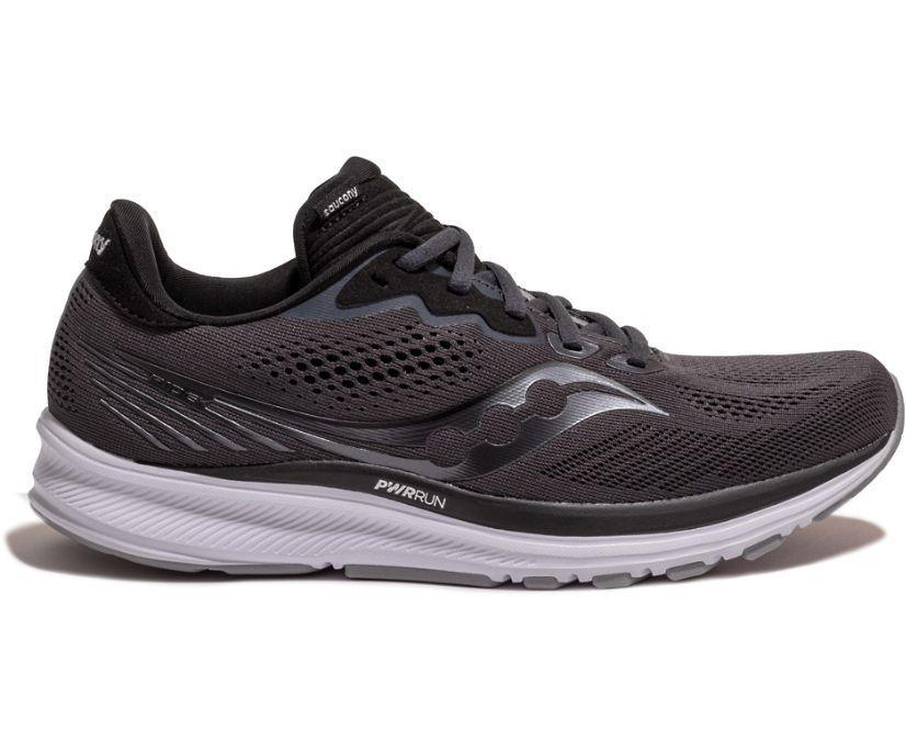 Rugby Heaven Saucony Ride 14 Mens Shoe Charcoal/Black - www.rugby-heaven.co.uk