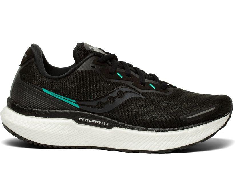 Rugby Heaven Saucony Triumph 19 Womens Shoe Black/White - www.rugby-heaven.co.uk