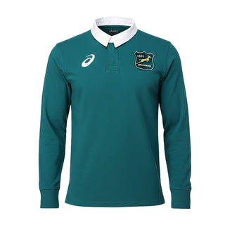 ASICS South Africa Springboks Mens Long Sleeve Traditional Rugby Shirt