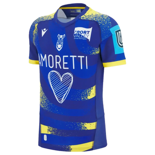 Macron Zebre Parma 2025/2026 Mens Home Rugby Shirt