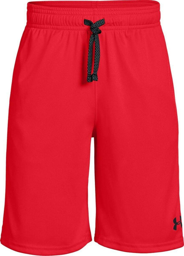 Rugby Heaven Under Armour Prototype Wordmark Shorts Red Kids - www.rugby-heaven.co.uk