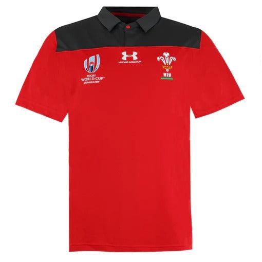 Under Armour Rugby World Cup 2019 Wales Mens Player Issue Polo