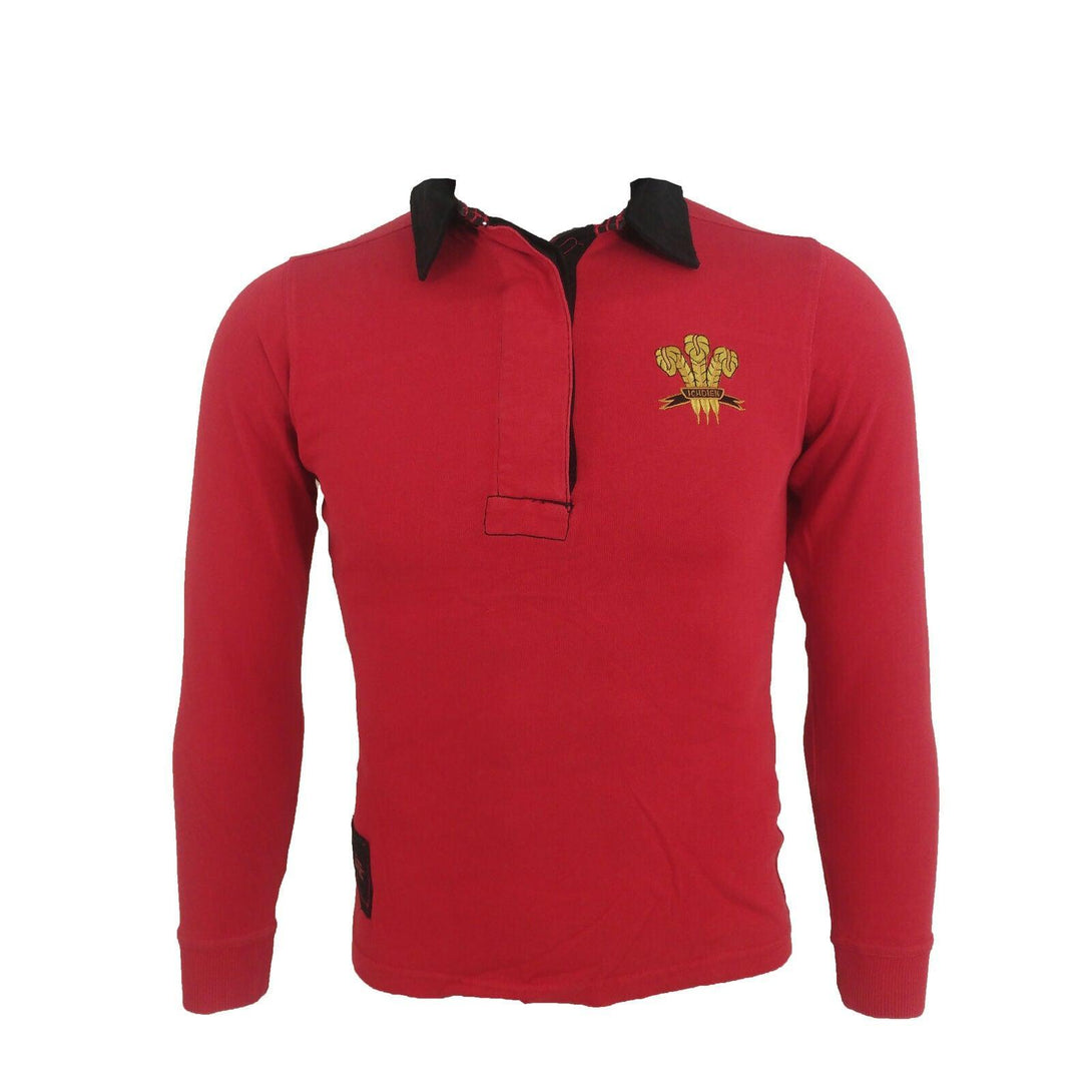 Rugby Heaven Wales Gold Label Collection Ladies L/S Throwback Rugby Shirt - www.rugby-heaven.co.uk